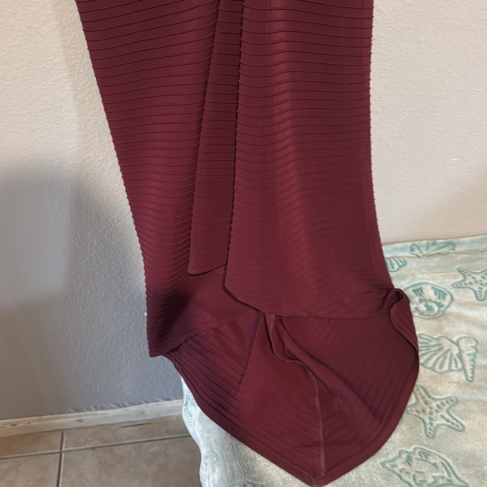Tadashi Shoji size small S stretchy ruched evening formal dress - Picture 6 of 15